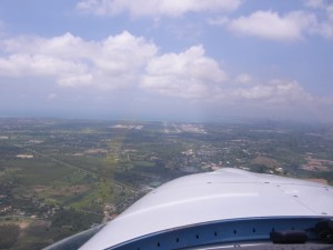 Anflug auf U-Tapao Intl. Military Airforcebase