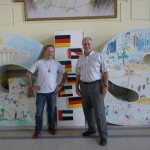 Helmuth Lehner and the director of the german international school