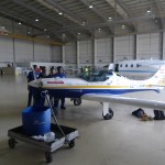 the aircraftcleaningcrew helped polishing the spirit of Africa