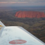 Spirit of Africa over Ayres Rock in Australia
